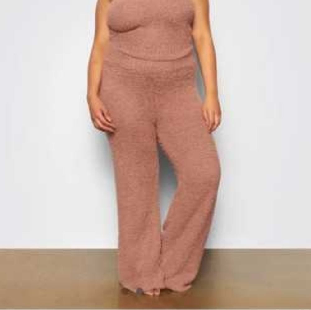 Cozy Light Brown Skims Wide-Leg Pants Size 2x/3x